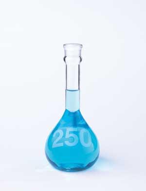 DWK Kimble Hvy Dty Class A Heavy Duty Wide Mouth Volumetric Flask without Stopper, Clear, 2000 mL - 92812N-2000 - 1 Each