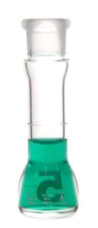 DWK Kimble Hvy Dty Class A Heavy Duty Wide Mouth Volumetric Flask without Stopper, Clear, 5 mL - 92812N-5 - 6 Each