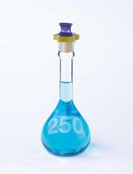 Dwk Life Sciences Kimble Wide Mouth w/PE Kimax Heavy-Duty Clear Glass Wide-Mouth Volumetric Class A Flask with PE Stopper, 1000mL - 92812P-1000 - 1 Each
