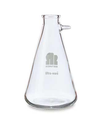 Dwk Life Sciences Kimble Ultra-Ware w/ Filtering Flask with Rubber Stopper, 125 mL - 953710-0000 - 1 Each