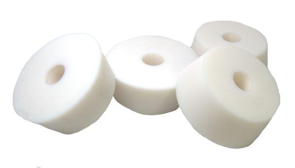 DWK Kimble Silicone Stopper with 9/16" Hole, Size 8 - 953763-0000 - 5 Each