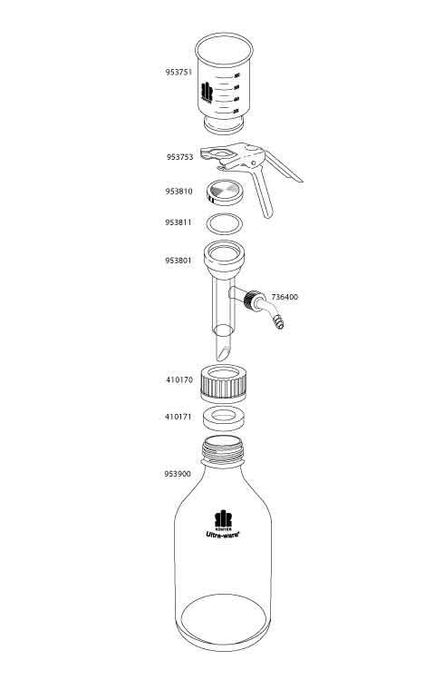 Kimble Glass Support Base for Microfiltration Assembly - 953801-5047 - 1 Each - MDL-CSX9538015047