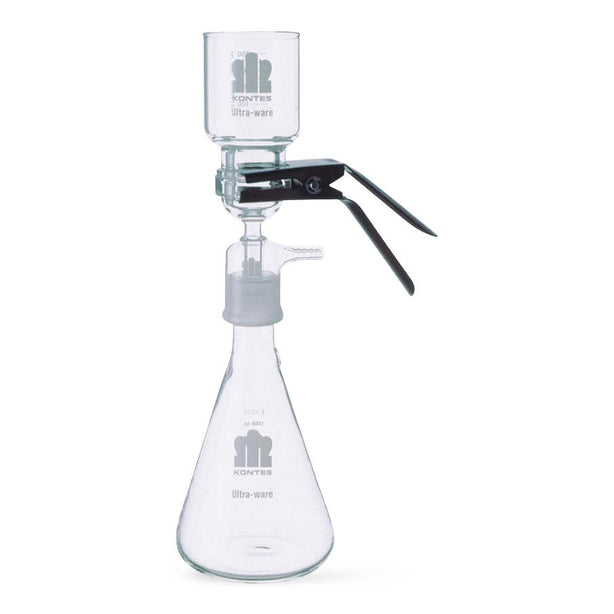 Dwk Life Sciences Kimble Glass Microfiltration Apparatus with Fritted Glass Support, 300mL, Funnel Capacity, 1000mL Flask Capacity, 47mm Filter Size - CSX9538250000