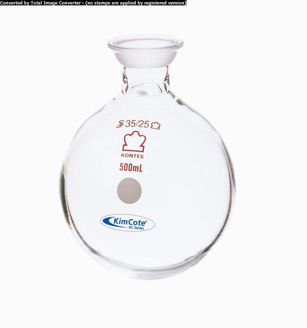 Dwk Life Sciences Kimble KimCote Round Bottom Boiling Flask, 35/25, 2000 mL - KC25330-2000 - 1 Each
