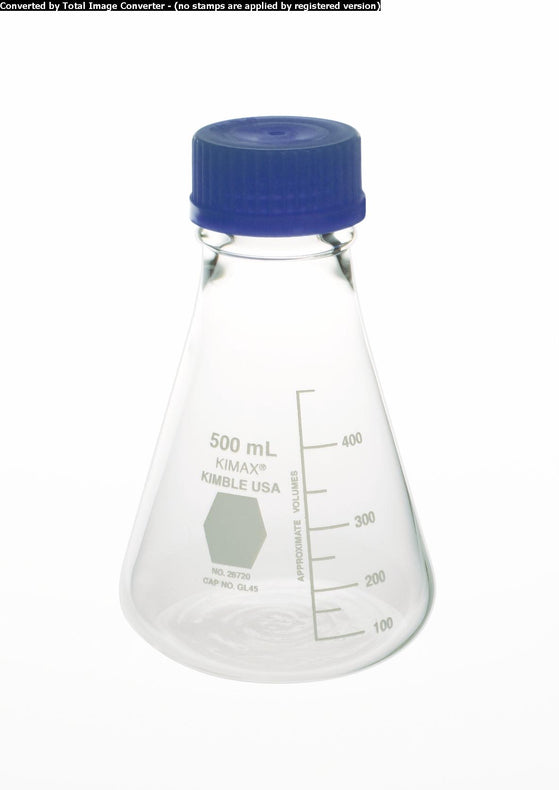 DWK Kimble Safety Coated Cell Culture KC26720-2000 KimCote GL 45 Erlenmeyer Flask, 2000 mL - MDL-CSXKC26720200 - 2 Each