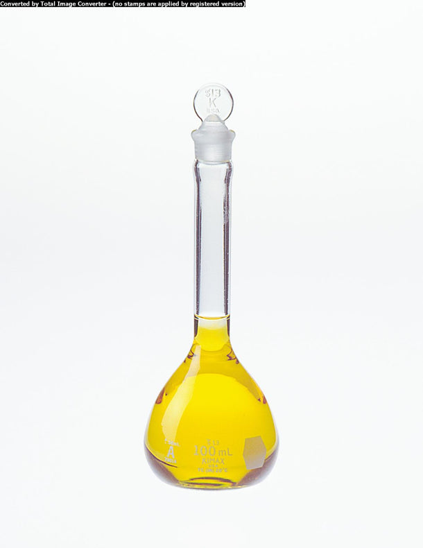 Dwk Life Sciences Kimble Class A Volumetric Flask with KimCote and Glass Stopper, 2000mL - CSXKC28014200