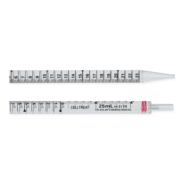 Celltreat Scientific Standard Serological Pipette, Sterile, Individually Wrapped, Carton, 25 mL - 229225 - 200 Each
