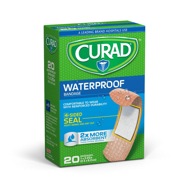 CURAD Extra-Strength Waterproof Bandages - CUR43021RB - 24 box - MDL-CUR43021RB