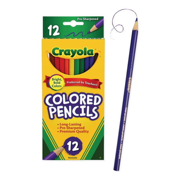 Crayola Inc Long-Barrel Colored Pencils 6554547 1.0 Set-MDL-CYO684012