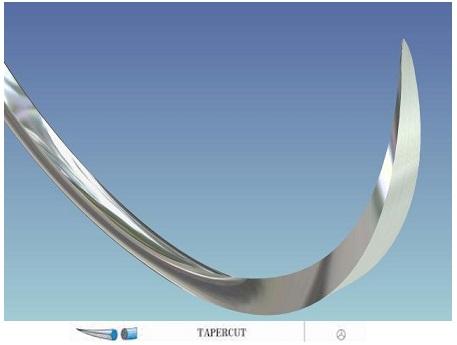 Steel Tapercutting Needled Suture - 88862393-89 - 12 Each - MDL-D-G239389