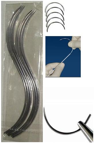 Medtronic Precut Non-Needle 88862407-63 Pre-Cut Steel Suture, Stainless Steel Monofilament, Size 0, 12 x 18" - MDL-D-G240763 - 12 Each