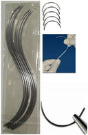 Medtronic Precut Non-Needle 88862408-83 Pre-Cut Steel Suture, Stainless Steel Monofilament, Size 2/0, 6 x 18" - MDL-D-G240883 - 12 Each