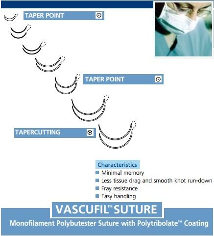Vascufil-Coated Monofilament Sutures - 88864794-01V - 36 Each - MDL-D-G479401V
