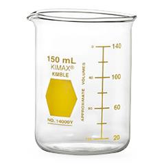Dwk Life Sciences KIMAX Low Form Griffin Colorware Glass Beakers - CSX14000Y50