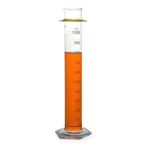DWK Kimble and 20026-1000 Class A Serialized / Certified TD Cylinder, Bumper, White Scale, 1000 mL - MDL-CSX200261000 - 2 Each