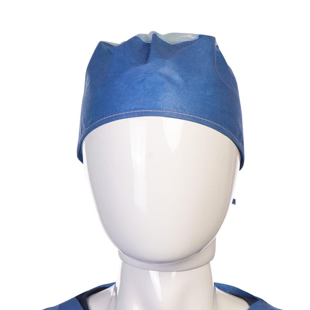 Tronex Company Unisex Multilayer Spunbond Tie-Back Surgeon's Caps 4294B - 500.0 Each - MDL-T-X4294BCS