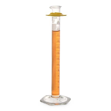 DWK Kimble and 20026-25 Class A Serialized / Certified TD Cylinder, Bumper, White Scale, 25 mL - MDL-CSX2002625 - 6 Each