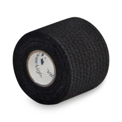 Cardinal Sher-Light Athletic Tape, Black, 2" x 7.5 yd. - 8882317022 - 24 Each