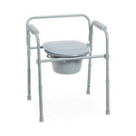 Drive Devilbiss Healthcare, Inc. Folding Steel Commode RTL11158KDR - 1.0 Each