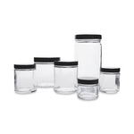 Dwk Life Sciences Kimble Clear Packaged in Bags Straight-Sided Amber Glass Jar, Phenolic Cap with Pulp / Vinyl Liner, 32oz., Bulk Packs - CSX5413289C21