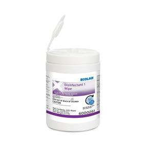Ecolab Disinfectant 1 Surface Disinfectant Wipes 6000261 - 12.0 Each