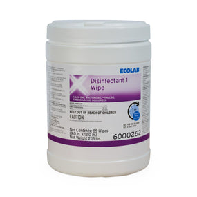 Ecolab Disinfectant 1 Surface Disinfectant Wipes 6000262 - 12.0 Each