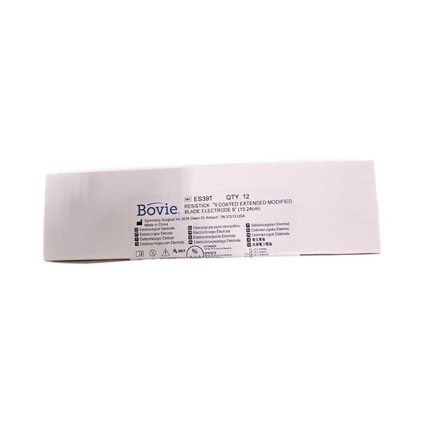 Bovie Medical Corporation Electrodes: Resistick Ll Coated Extended Modified Blade Electrode 6", 15.24cm ES39T - 12.0 Each