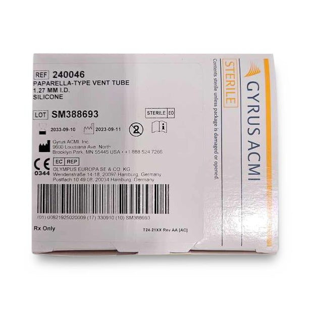 Olympus America Paparella-Type Type 2 Ventilation Tubes 240046 - 6.0 Each