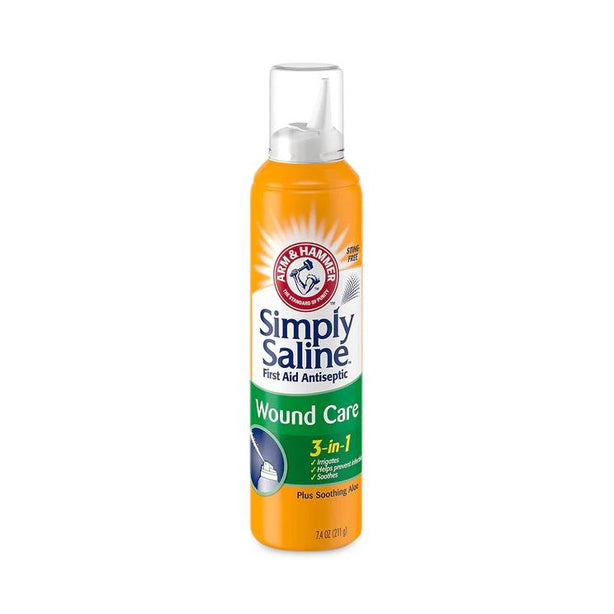 Church Dwight Wash Arm & Hammer Simply Saline Wound Care 3-in-1 Spray - C-H260008557