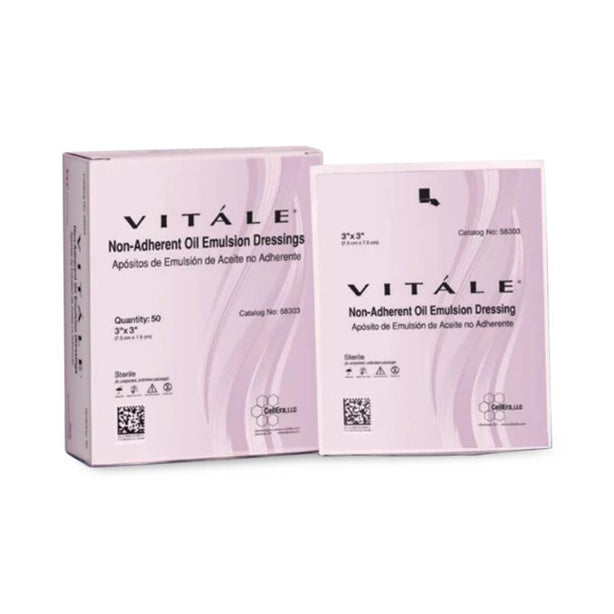 Cellera Protege Gauze Vitále Nonadherent Oil Emulsion Dressing, 3" x 3" - 58303 - 1200 Each