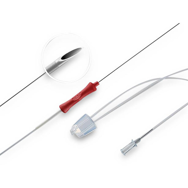 Cook Inc Aspiration Needles: Ovum Single Lumen Aspiration Needle, 16G x 30 cm, 60 cm Flushing Line, B Bevel G38427 - 1.0 Each - MDL-COKG38427