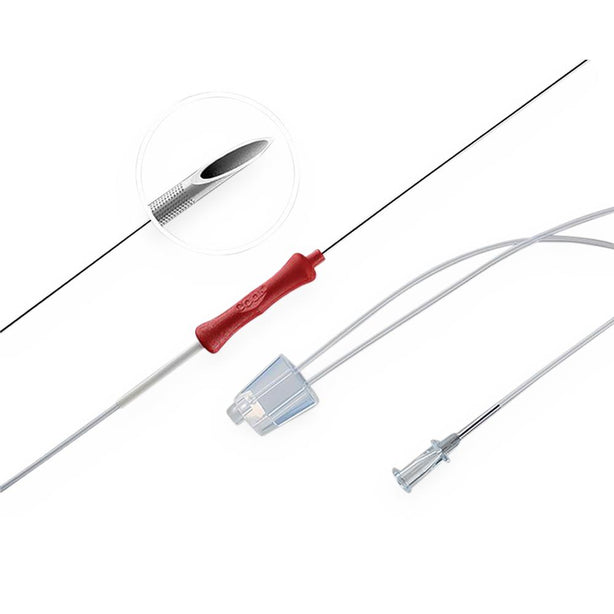 Cook Ova-Stiff EchoTip G38436 Ovum Single Lumen Aspiration Needle, 17G x 35 cm, 35 cm Flushing Line, B Bevel - MDL-COKG38436 - 1 Each