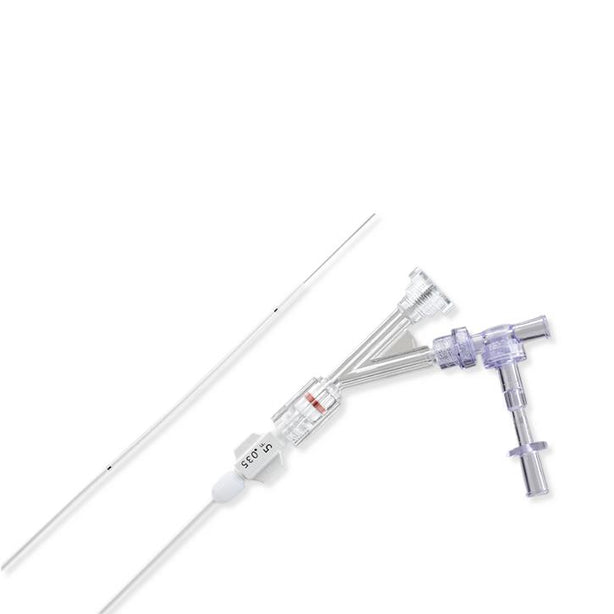 Cook Multi-Sideport Dual Check Valve Catheter Infusion Set, 5 Fr, 0.035" End Hole, 130 cm, 15 cm Side Hole Coverage - G06425 - 1 Each