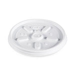 Lid for Dart Hot / Cold Plastic Foam Cup, 8 oz., Container and 8JL - MDL-RJH8JL - 1000 Each