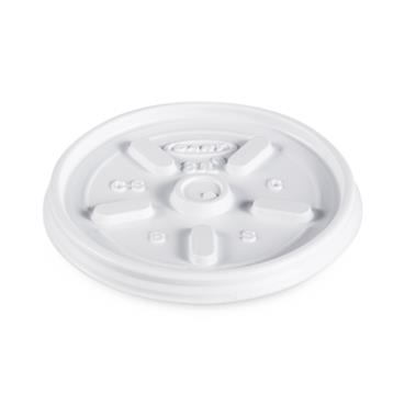 Lid for Dart Hot / Cold Plastic Foam Cup, 8 oz., Container and 8JL - MDL-RJH8JL - 1000 Each