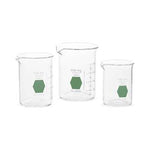 Dwk Life Sciences KIMAX Colorware Glass Green-Coded Griffin Beaker, Low Form, 400mL - CSX14000G400