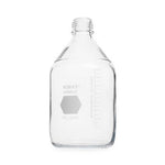 DWK Kimble Round Glass with Blue Screw 14396-2000 GL 45 Media Storage Bottles, No Caps, 2,000 mL Capacity, 400 mL to 1,800 mL Graduation Range - MDL-CSX143962000 - 4 Each