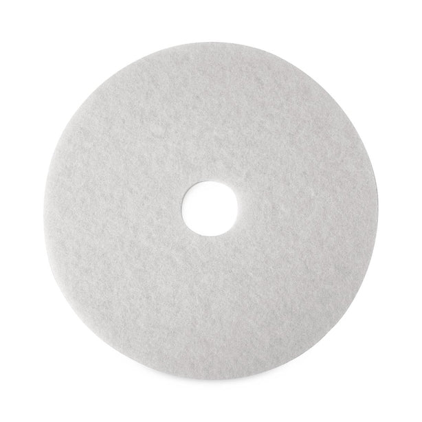 3M 4100 Series White Super Polish Pad 20313 - 5.0 Each