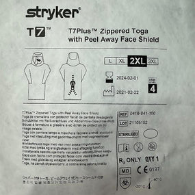 Stryker Stryker T7 Zippered Togas 0416-841-100 - 8.0 Each