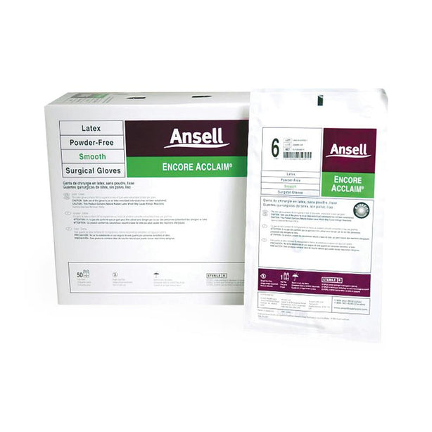 Ansell Healthcare ENCORE Latex Acclaim Powder-Free Surgical Gloves 5795001 - 200.0 Pair