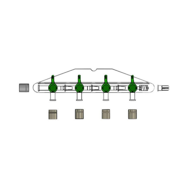 Codan Us Corp Codan High-Flow 4-Way Stopcocks W20214 - 50.0 Each - MDL-CDNW20214