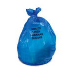Heritage Linen Liner Printed Soiled Healthcare Bag, Blue, 20-30 gal., 1.3 mL - A6043PX - 1 Each