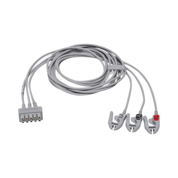 Ge Healthcare 3-Lead Grabber ECG Leadwires 2106390-002 - 1.0 Each