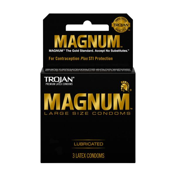 Church Dwight Condoms Magnum, Trojan, 12, Lub, 214. - 22600-64214 - 48 Box