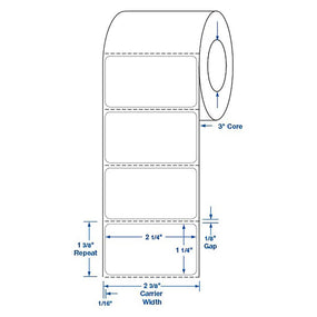 Centurion General LIS Direct Thermal Laboratory 2-1/4