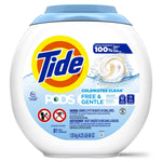 Procter Gamble Tide Laundry Free and Gentle Detergent Pods, 324 per Case - POG000917981