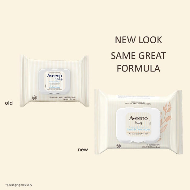 Johnson 117987 Aveeno Baby Sensitive Skin Hand and Face Wipes - MDL-JIP117987 - 4 Each