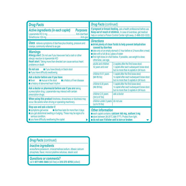 Johnson & Johnson Imodium Multisymptom Caplets 21223 - 36.0 Each