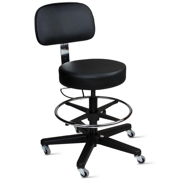 Blickman Health Ind Inc Pneumatic Exam Stools with Composite Base 1041212125 - 1.0 Each - MDL-BLK1212BBLK