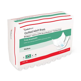 Cardinal Health Wings Plus Quilted Adult Briefs 66133 - 96.0 Each